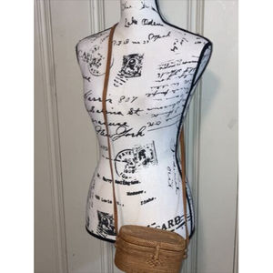 COPY - Two Cranes New Oval Vintage Straw Cross Body  Purse Handbag NWOT